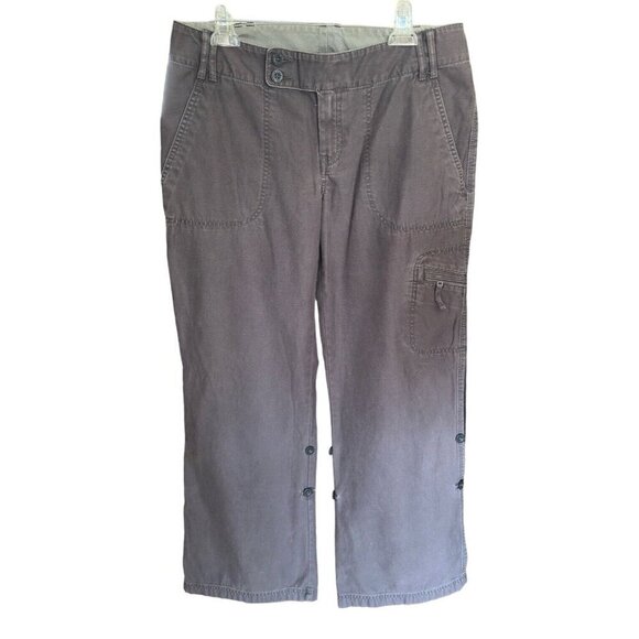 The North Face Brown Horizon Tempest Roll Up Pants Women's Sz 10 - Picture 1 of 14